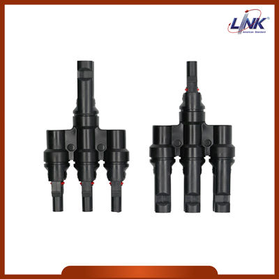 (LINK) MC4 T-Type , 3 to 1 CONNECTOR (Pair) 1500 V , TUV StandardSKU : CB-1008