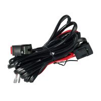 Motorcycle Fog Light Wiring Harness LED Lamp Headlamp Refit Switch Relay Wire Motorbike Spotlight Cable Motorcycle Accessores