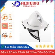 Đèn Led Âm Trần Đế Xoay 360 Độ 20w Chuyên Soi Tranh Rọi Tường Chất Lượng