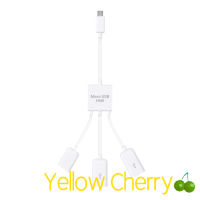 อะแดปเตอร์ฮับ Micro USB OTG สำหรับสมาร์ทโฟน /แท็บเล็ตแยก Micro USB สำหรับ Apple Samsung Lenovo