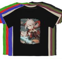 Mens Kazuha T-shirts Genshin Impact Game Cotton Kawaii Clothes Vintage Men T Shirts Summer Tops Tee Shirt Oversized T-Shirts