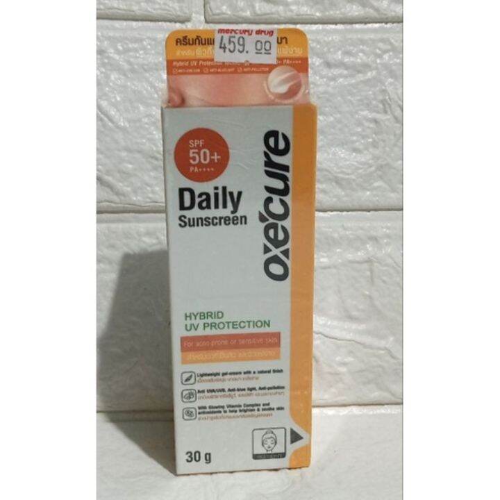 Oxecure Daily Sunscreen Hybrid Uv Protection Spf 50 30g Lazada Ph 9722