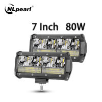 NLpearl 4-7Inch 12V 24V LED Light Bar Offroad Spot Flood LED Work Light For Car Truck Boat Tractor 4x4 A Headlights Barra LED