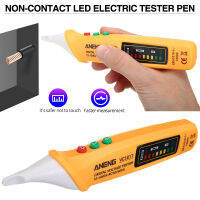 ปากกาทดสอบการเหนี่ยวนำแบบไม่สัมผัส Digital AC เครื่องตรวจจับแรงดันไฟฟ้า LED Electric Tester Pen Electric Sensor Test Pencil With Flashlight