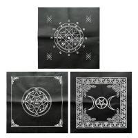 Tarot Table Cloth Square 19.29 x 19.29inch Tarot Divination Table Cover Divination Astrology Board Game Tarot Cards Mat Oracle Card Pad Daily Household Use enjoyment