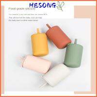 HESONG 160ml ซิลิโคนทำจากซิลิโคน ถ้วยหัดดื่มสำหรับเด็ก มี5สี ขวดนมเพื่อการเรียนรู้สำหรับเด็ก สร้างสรรค์และสร้างสรรค์ ถ้วยดื่มฟาง เครื่องใช้สำหรับโต๊ะอาหารสำหรับเด็ก