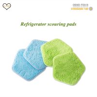 3PCS Super Absorbent Microfiber Kitchen Dish Cloth Household Magnetic Adsorption Scouring Pad Plush Fridge Magnet Cleaning Tools Dish Cloth  Towels