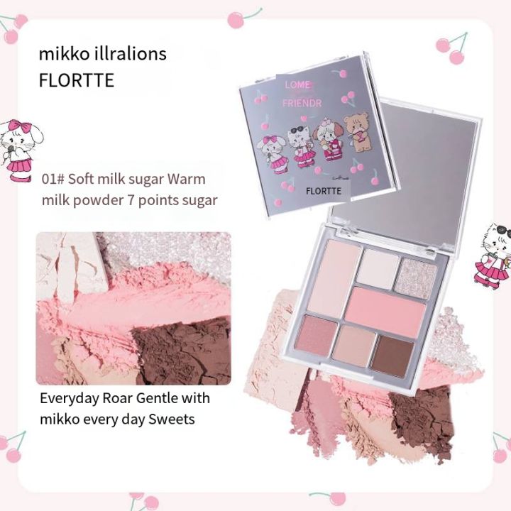 new-flortte-mikko-co-branded-eye-shadow-student-female-comprehensive-plate-for-facial-powder-blusher-eye-shadow