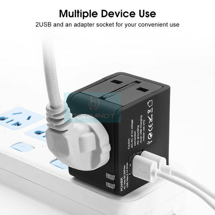 DoomHot Socket International Travel Adapter Allinone Universal Wall