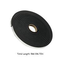 5M Door window sealing strip self adhesive Sound Insulation Foam Weatherstrip Anti-Collision Rubber Seal Draught Excluder Tape Decorative Door Stops