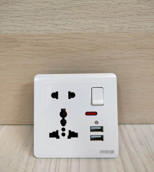 IREKE Plug Socket (White , Gold) Series , REVA Water Heater Switch