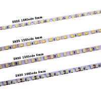 3mm Narrow Width LED Strip Light 5M DC12V 2025 168Leds/m Rape 4mm 2835 120leds Rope Light Flexible LED Tape Backlight Lamp 5MM