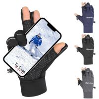 +‘； Winter Fleece Warm S Mens Flip Cover Exposed Three-Finger Touch Screen Riding Cold Wind Driving Sports S