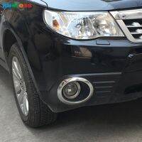 สำหรับ Subaru Forester 2009 2010 2011 2012รถโครเมียมเอบีเอสฝาครอบไฟตัดหมอกด้านหน้าโคมไฟตัดหมอกหัวประดับอุปกรณ์เสริมส่วนภายนอก