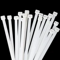 1000 Pcs 3x100mm White Black Self-locking Plastic Nylon Cable Ties Wire Zip Tie Cable Management