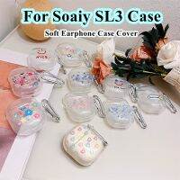 READY STOCK!  For Soaiy SL3 Case Simple and fresh cartoonish for Soaiy SL3 Casing Soft Earphone Case Cover