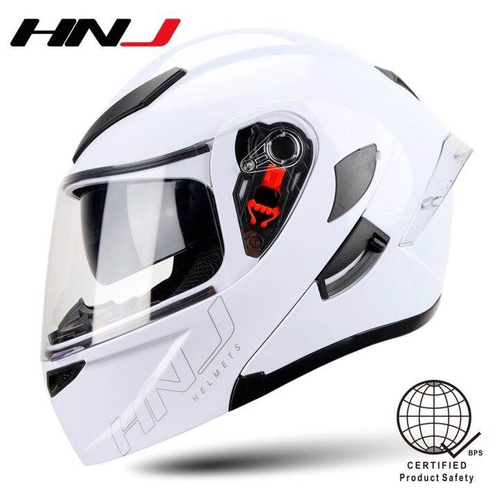 Safe HNJ Motorcycle Helmets 852 Open Face Modular Motor Helmet Dual