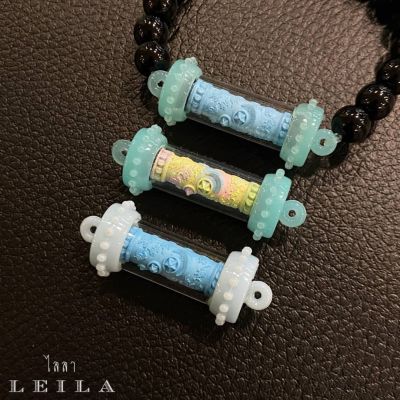 Leila Amulets แปดเซียน ราชาโชค Jelly Baby Leila Collection plastic case limited สีฟ้า (พร้อมกำไลหินฟรีตามรูป)