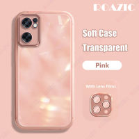 ROAZIC เคสโทรศัพท์ฟิลม์นิรภัยสำหรับเลนส์สำหรับ OPPO Reno 7 5G โปร่งใสเคลือบฝาหลัง TPU นิ่มใสปลอกกันกระแทก Reno7 5G