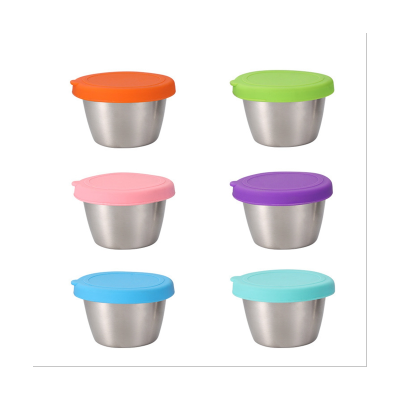 6 Pieces Stainless Steel Mixing Bowls with Colorful Airtight Lids Non-Slip Bottoms
