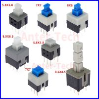 10PCS/LOT 5.8x5.8 7x7 8x8 8.5x8.5mm Self Locking / UNlock Push Tactile Power Micro Switch 6 Pin Button Switches