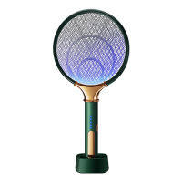 2 in 1 LED Electric Mosquito Swatter Silent Pest Control Insect Trap Racket 1200mAh USB Rechargeable Anti Fly Bug Zapper Killer