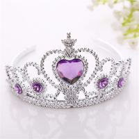 Children 39;s Crown Princess Headdress Boys Girls Rhinestone Hair Accessories Tiaras Headband Plastic Hair band Jewelry