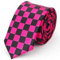 ◑ Mens Ties Narrow 5cm/2in Skinny Wedding Accessories Black Blue Red Pink White Purple Piano Skull Slim Neckties for Men Women