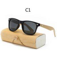 Wood Sunglasses Men Square Outdoor Shade Eyewear Women Bamboo Wood Sun Glasses With Case For Women Men Sunglasses