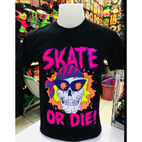 2023 NEW New (skate Or Die) Reflective T-shirt Round Neck fashion t-shirt