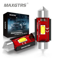 MAXGTRS 2x C5W LED Bulb CANBUS Festoon 31mm 36mm 39mm 41mm C10W Car Interior Light License Plate Reading Lamp 7035 SMD 6000K White 12V