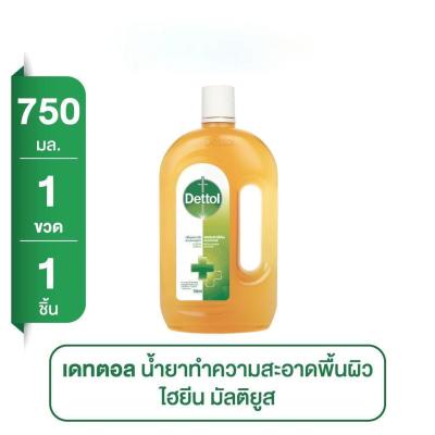 DETTOL เดทตอล น้ำยาทำความสะอาดพื้นผิว ไฮยีน มัลติยูส 750 มล.