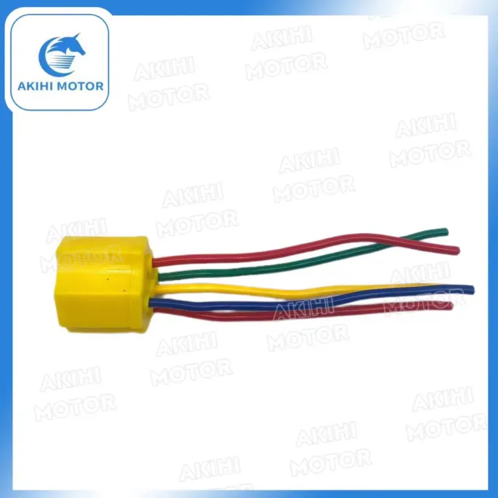 [AKIHI MOTOR] MOTORCYCLE HORN RELAY SOCKET 5PIN Lazada PH