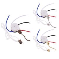 Ceiling Fan Switch Kit 3 Speed 4 Wire, Fan Switch Zipper Speed Control Switch, ZE-208S Pull Wire Switch with Rope