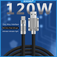 BOKEWU 120W 6A USB Type C สายชาร์จเร็ว USB Micro USB รวดเร็ว USB สายชาร์จข้อมูลอย่างรวดเร็ว