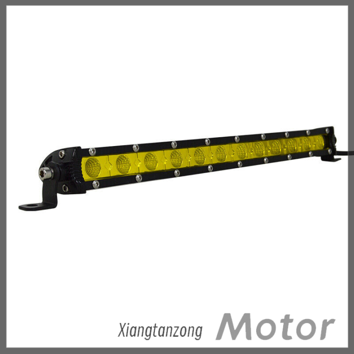 xiangtanzong-ไฟบาร์-led-ตัดหมอกหลากสี12นิ้ว60w-รถบรรทุก-suv-ไฟสาดแถวเดียวบางเฉียบ