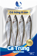 Cá trứng Tân Hải Hòa Loại 8 con Khay 200g Chỉ giao TP.HCM