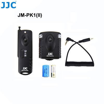 JM-PK1II JM-PK1II ตัวปล่อยชัตเตอร์กล้อง JJC 16ช่องสัญญาณวิทยุ433MHZ ตัวควบคุม RF รีโมทไร้สายสำหรับ PENTAX Kp/ K-70 X-S10