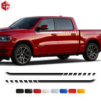 2ชิ้นรถร่างกายบนเอวสายด้านข้างแข่งลายกระโปรง D Ecals สติ๊กเกอร์สำหรับ Dodge Ram 1500 TRX คลาสสิก2500 3500 CAB 2009-2022