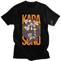 Cute Team Karasuno T Shirt Men O Neck Japan Style Haikyuu Printed T-Shirt Slim Fit Tee Tops Manga Homme Apparel 【Size S-4XL-5XL-6XL】