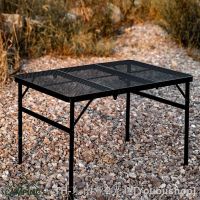 hyfvbu⊕﹊  Camping Folding Table Dismantled Lifting Outdoor Supplies