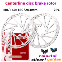 สำหรับ SRAM Avid MTB จักรยานเบรคโรเตอร์ Centerline 140160180203มม. ไฮดรอลิกที่มีสีสันเบรคโรเตอร์6Pcs Bolts Road จักรยาน