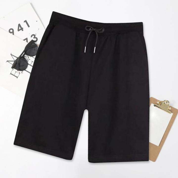 mens-sports-shorts-summer-running-sweatpants-mid-rise-drawstring-pockets-men-shorts-outdoor-fitness-ice-silk-short-pants