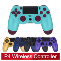 Bluetooth Double Vibration Controller สำหรับ PS4 PS3 Wireless Gamepad จอยสติ๊กสำหรับ PS4 เกมคอนโซล USB 6 แกน Joypad latency ต่ำ-caicai store