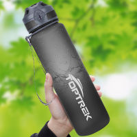 Toptrek ขวดน้ำกีฬา 650ML/1000ML BPA Free Drinkware กีฬากลางแจ้งขวดน้ำรั่วซึม 1 ลิตรขวดน้ำ-Kouzuo