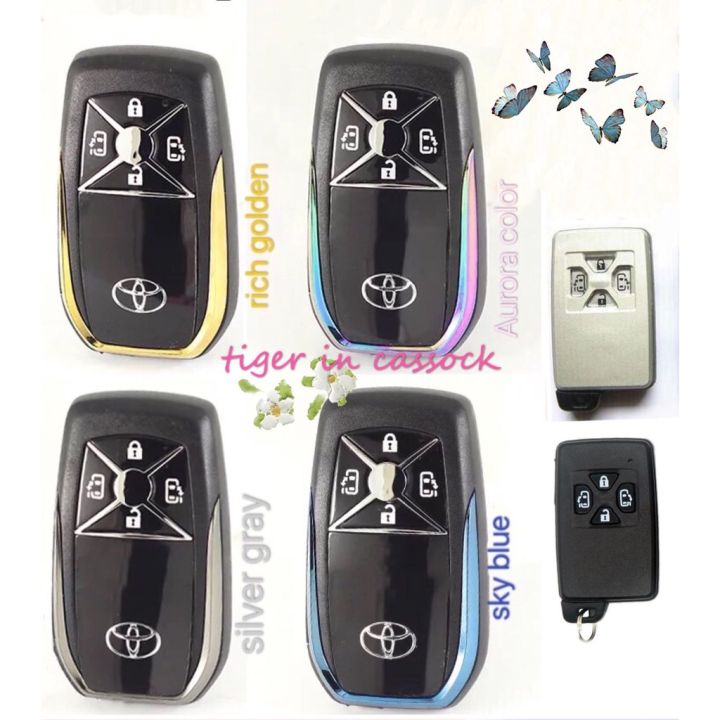 toyota-เคสกุญแจรีโมตรถยนต์-54-b-สําหรับอัพเกรด-toyota-54-button-alphard-estima-vellfire-smart-key-shell