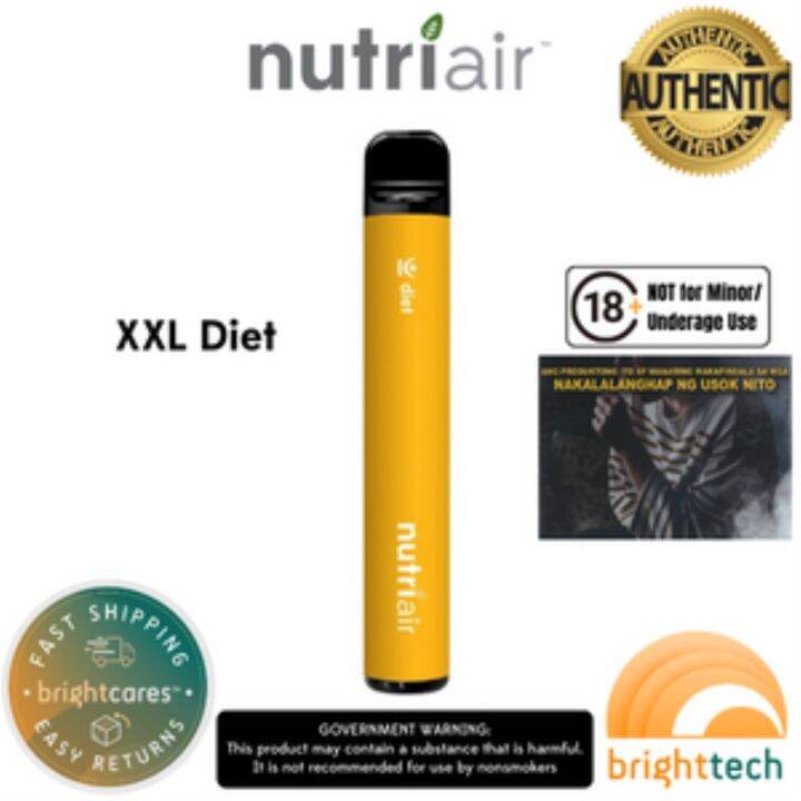 vape Nutriair XXL Diet 800 Puffs Inhalable Vitamins Supplements Weight