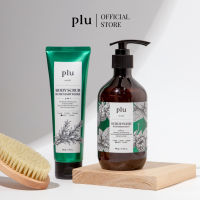 (DUO SET) PLU BODY SCRUB 200G + SCRUB WASH 500G