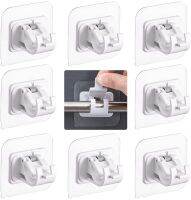 【cw】 2pcs Adhesive Curtain Rod Bracket No Drapery Hooks Holder Plastic for 【hot】 !