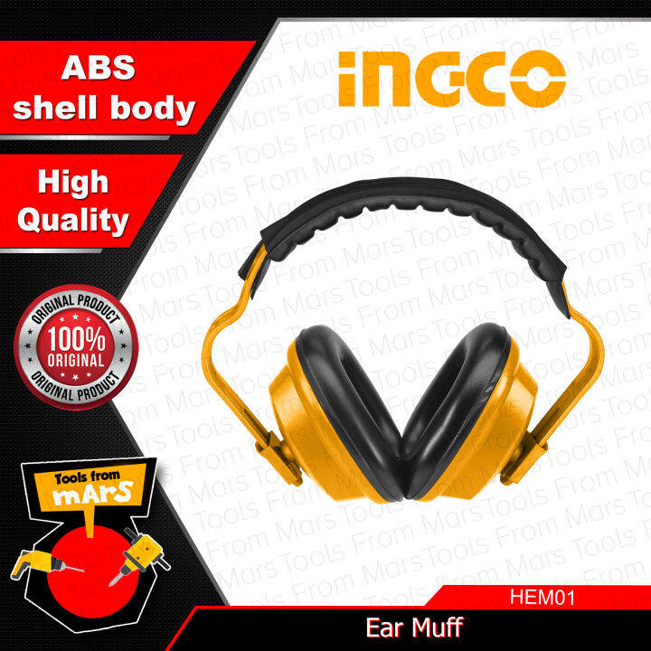 Ingco Soundproof Ear Muff Protector Earmuffs Noise Reduction Ear